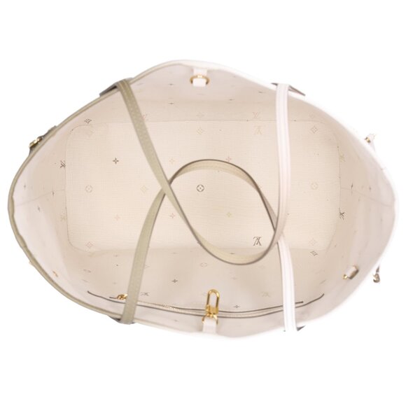 Louis Vuitton Neverfull MM Spring In The City Tote Bag Sunset Khaki Monogram - Picture 10 of 10